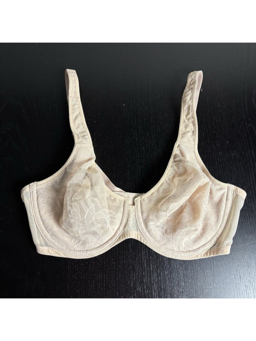 WACOAL Size 34D Stark Beauty Underwire Bra Style 855225 Beige/Nude